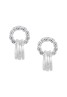 Lootkabazaar Korean Made Cubic Zirconia Stylish Dailywear Triple Ring Stud Earring Valentine Free Gift Combo For Women (Pack Of 3) (KTWJESS111828)